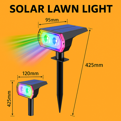 Solar Color Changing Lights Outdoor Waterproof RGB Spot Lamps-NEW