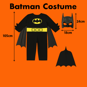 Batman Costume for Kids Muscle Cosplay Suit & Mask-New