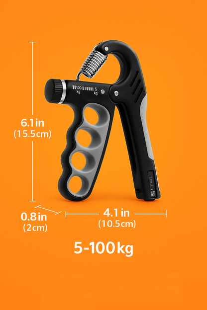 Adjustable Hand Grip Strengthener (5–100 KG) – Forearm & Finger Exerciser-NEW