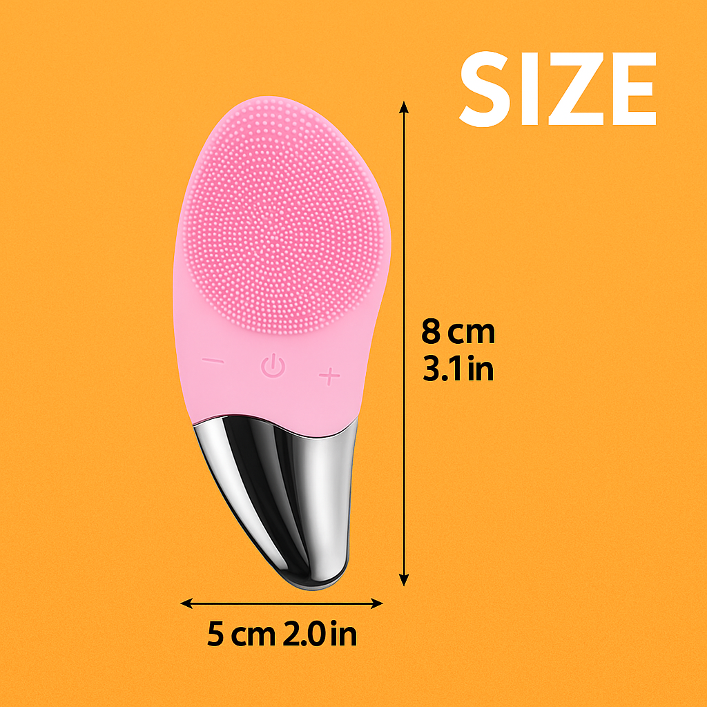 Silicone Facial Cleansing Brush – Electric Face Cleaning Brush (USB Rechargeable)-New