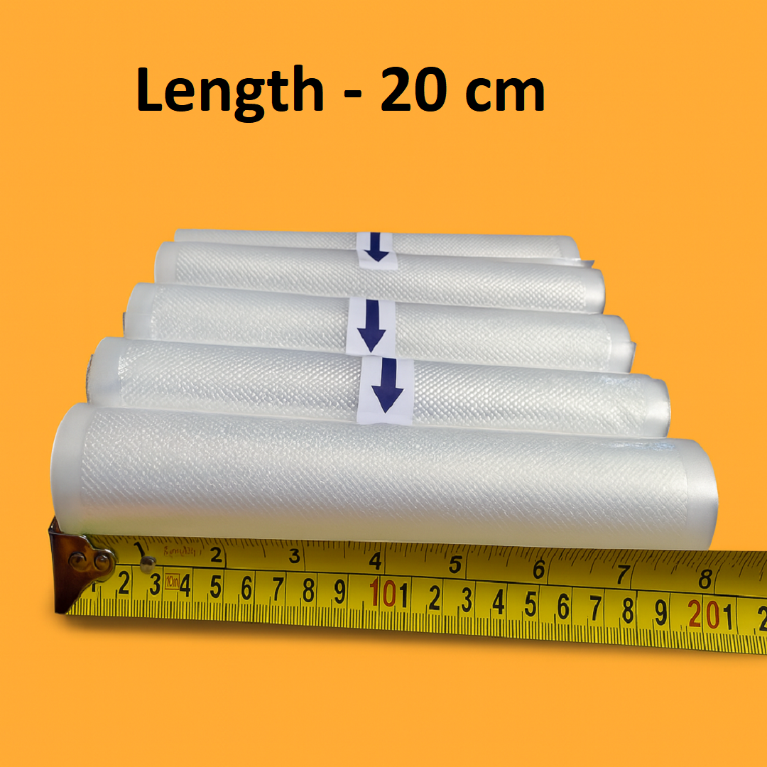 Vacuum Sealer Rolls – Pack of 6 (20 cm, BPA-Free Food Storage)-NEW