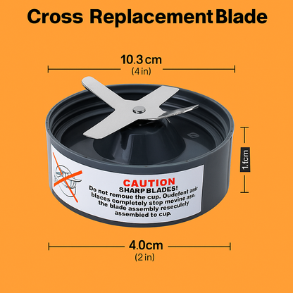 Extractor Cross Blade Replacement for NutriBullet 600W 900W Pro Series -NEW