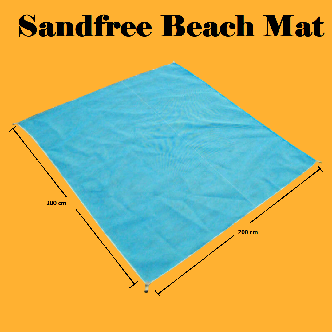 Sand Free Beach Mat – 200×200cm Sand Proof Outdoor Picnic Blanket-NEW