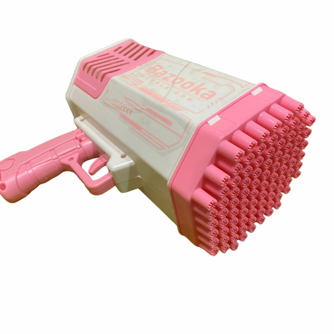 69 Holes Bazooka Bubble Gun Automatic Bubble Machine Soap Water Colorful Light