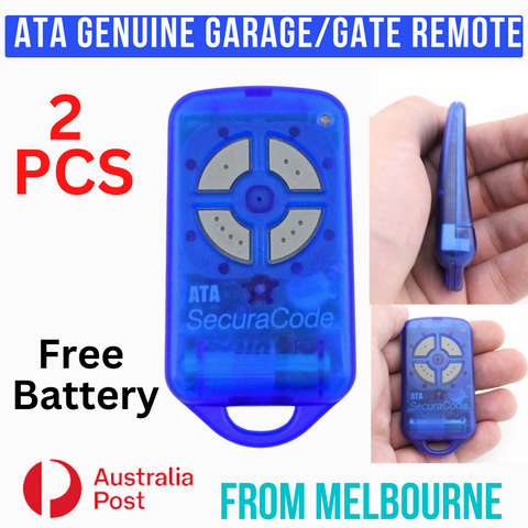 2 x ATA Genuine Garage/Gate Remote PTX-4 Securacode PTX4 GDO 2v7/4v3/4v5/7v1/9v1