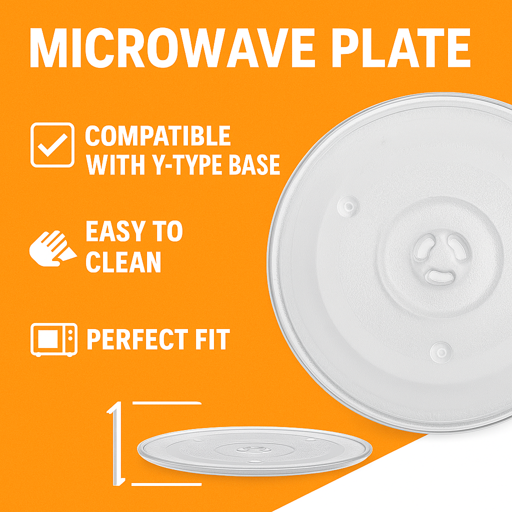 Microwave Glass Turntable Plate – Replacement Tray (245mm / 270mm / 315mm)-SN510-NEW