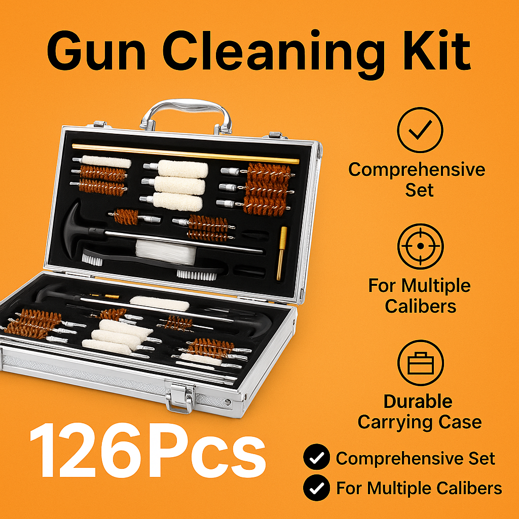 126Pcs Universal Gun Cleaning Kit-NEW