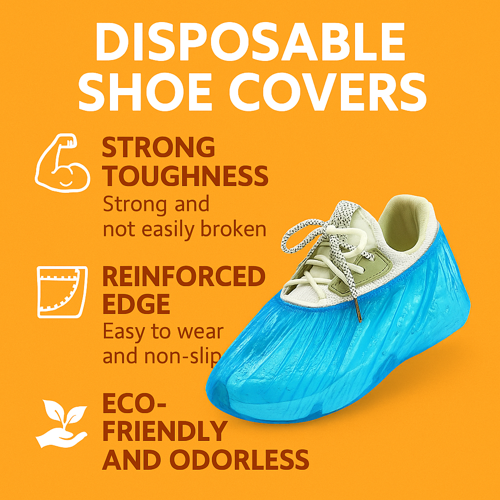 100/300PCS Waterproof Plastic Shoe Covers Rain Outdoor Room Disposable Overshoes -NEW