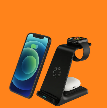 3-in-1 Wireless Charging Station for iPhone, Apple Watch & AirPods