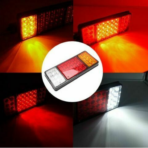 2x 36 LED Tail Lights Stop Indicator Reverse Lamp 12V Trailer Truck Ute Light