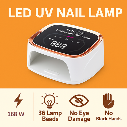 168W Cordless LED/UV Nail Lamp-NEW