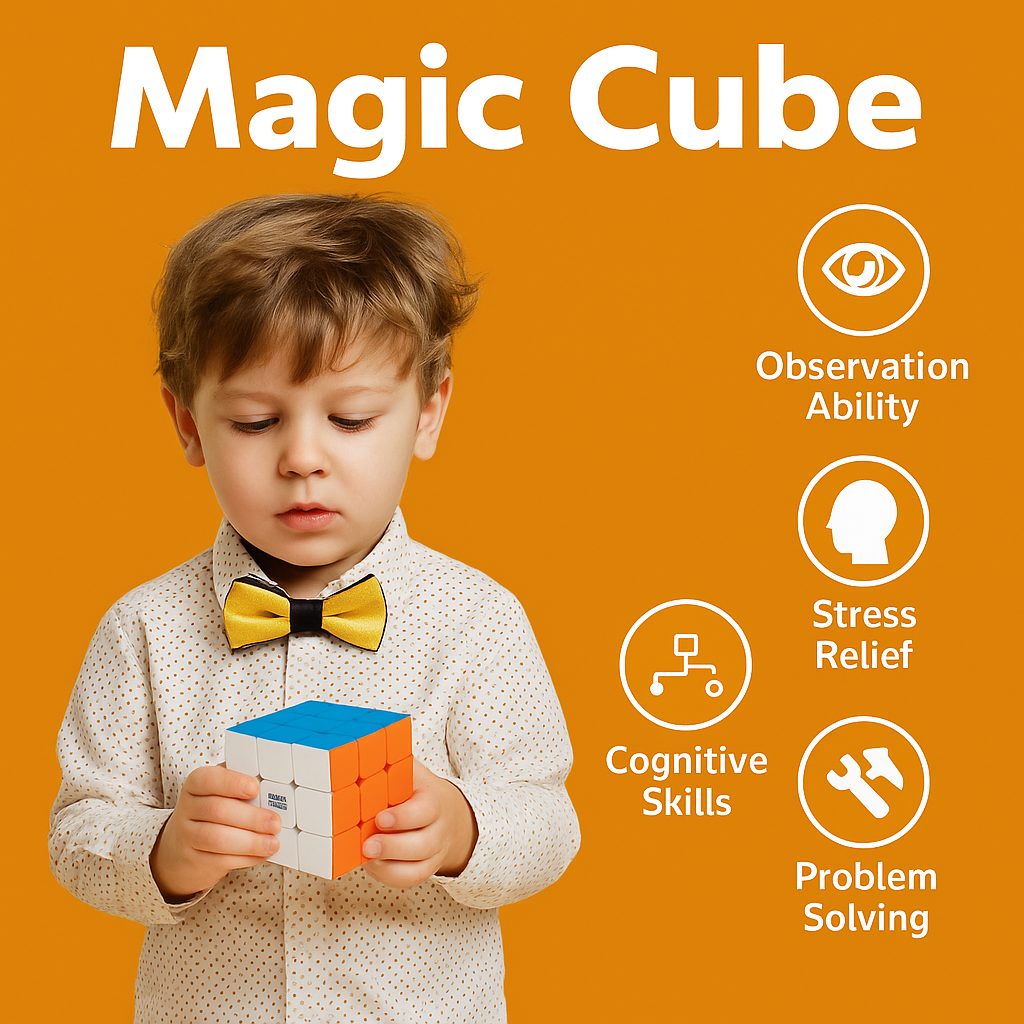 4x4 Magic Cube Puzzle – Smooth Speed Stickerless Toy-NEW