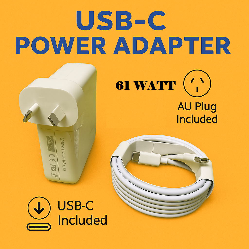30W USB-C Power Adapter Charger + Cable for MacBook Air/Pro –(NEW)