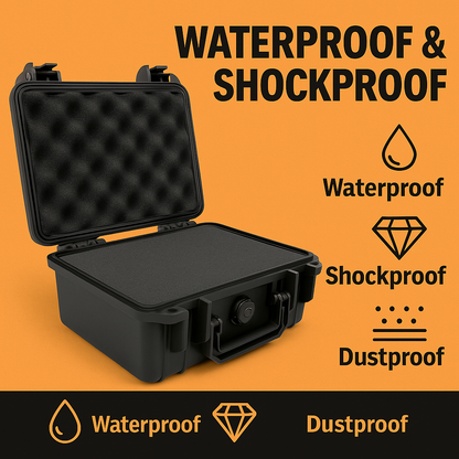 Waterproof Hard Carry Tool Case – Portable Camera Storage Box with Foam-NEW