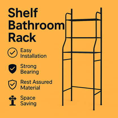3-Tiers Over Toilet Shelf Bathroom Rack Laundry Washing Machine Storage Shelves-NEW