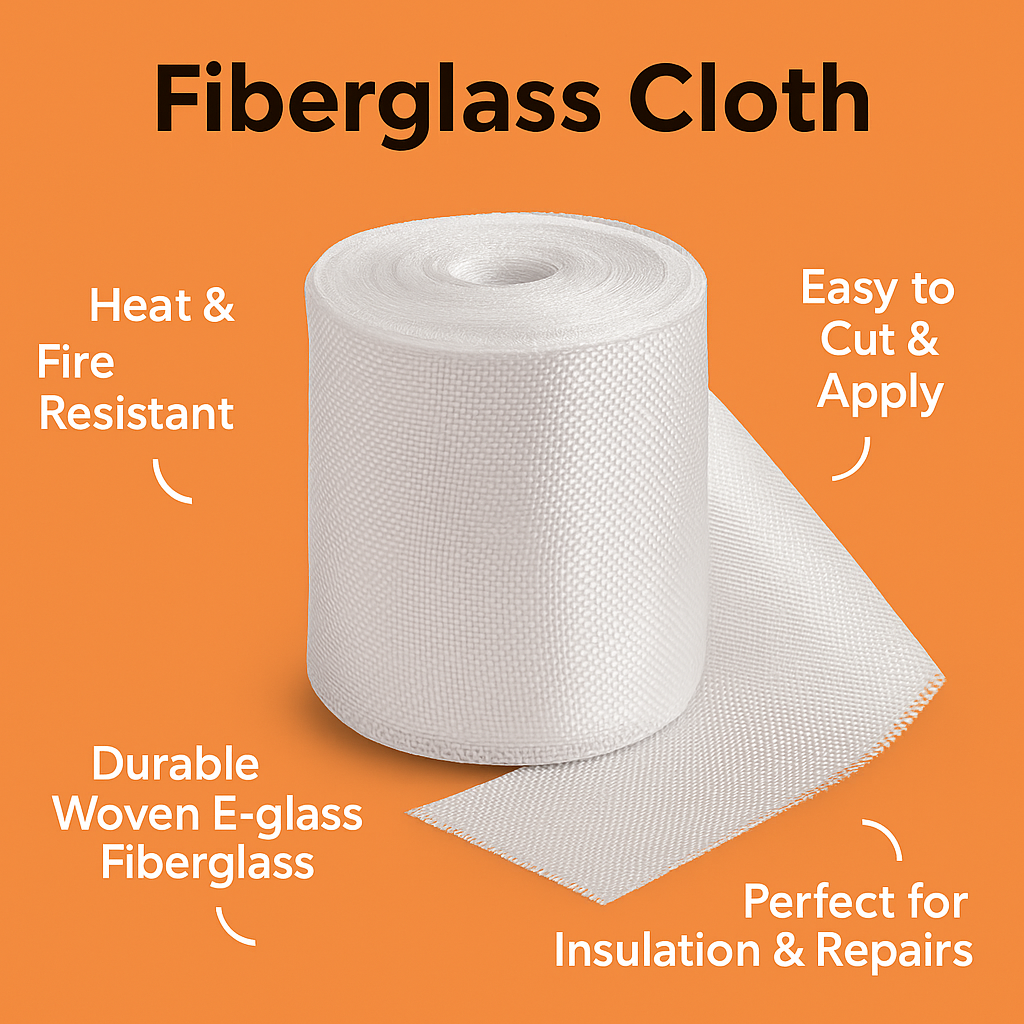30M x 15CM Woven Fiberglass Cloth Tape | Glass Fiber Mesh Joint Plain Weave E-Glass-NEW