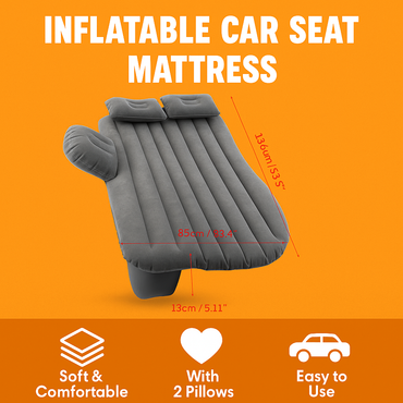Inflatable Car Air Mattress with Pump – 150kg Capacity