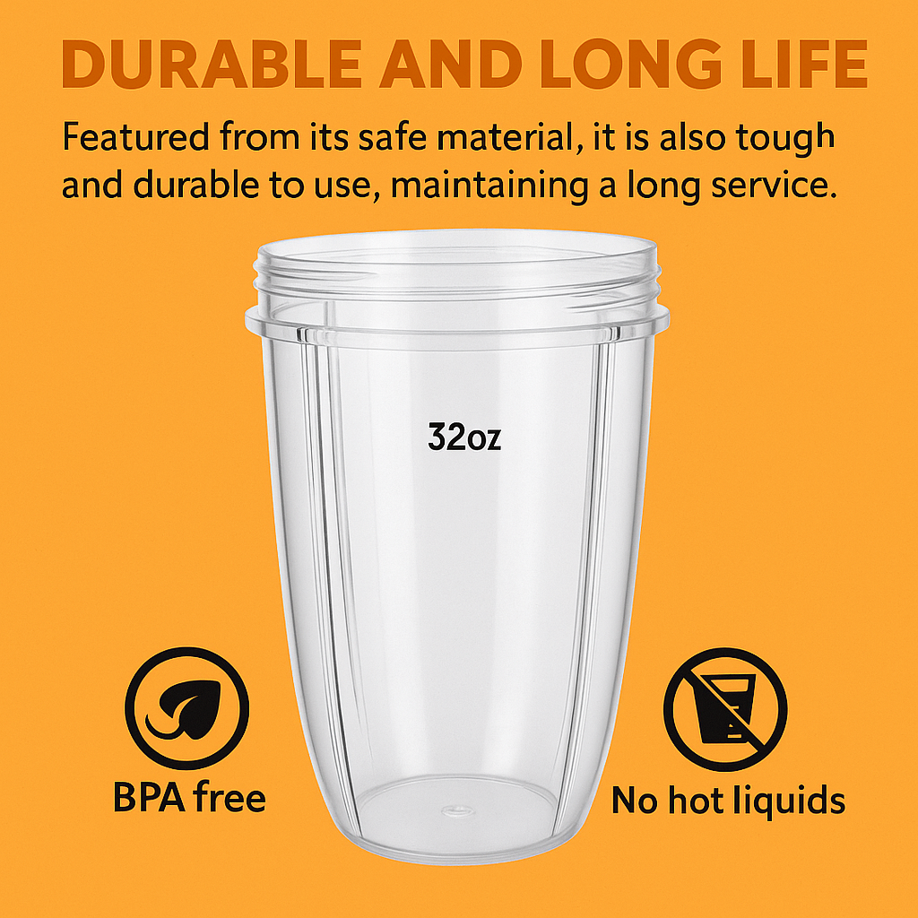 32oz Colossal Cup Replacement for NutriBullet 600W/900W-NEW