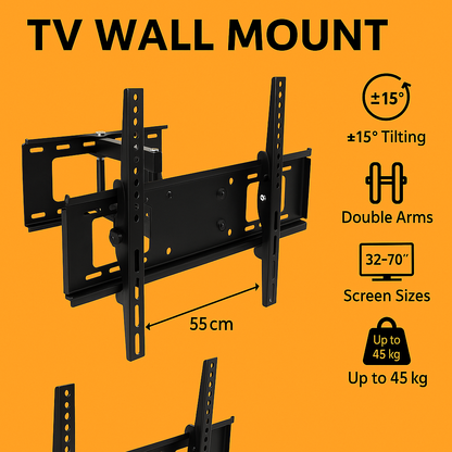 AUS TV Wall Mount LCD LED Swivel Bracket 32 40 42 46 50 52 55 60 62 63 64 65 70 NEW