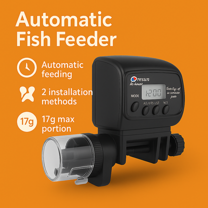 Automatic Fish Food Feeder – Digital LCD Timer for Aquarium & Pond-NEW