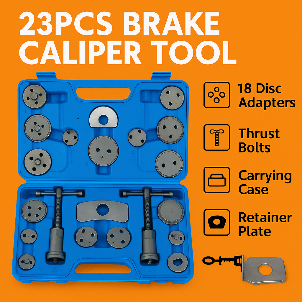23pcs Disc Brake Wind Back Tool Kit to Rewind Car Automotive Caliper Piston-NEW