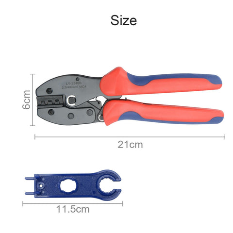 Solar Crimper MC4 PV Crimping Pliers Cable Terminals Tool Panel Cable Connector