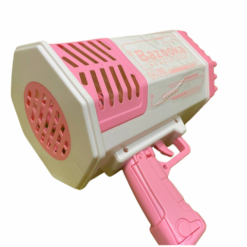 69 Holes Bazooka Bubble Gun Automatic Bubble Machine Soap Water Colorful Light