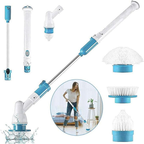 New Turbo Spin Scrub Mop Bath Cleaning Brush High Floor Scrubber Hurricane Home