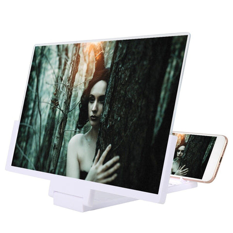 14'' Folding Mobile Phone Screen Magnifier 3D HD Amplifier Stand Bracket Enlarge