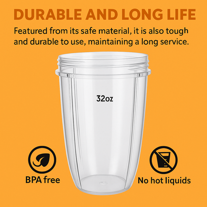 32oz Colossal Cup Replacement for NutriBullet 600W/900W-NEW