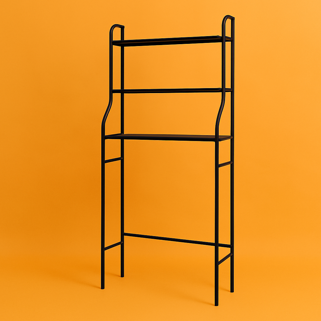 3-Tiers Over Toilet Shelf Bathroom Rack Laundry Washing Machine Storage Shelves-NEW
