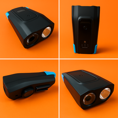 USB Rechargeable Bicycle Speaker Light with Dual LED & 2000mAh Battery-NEW