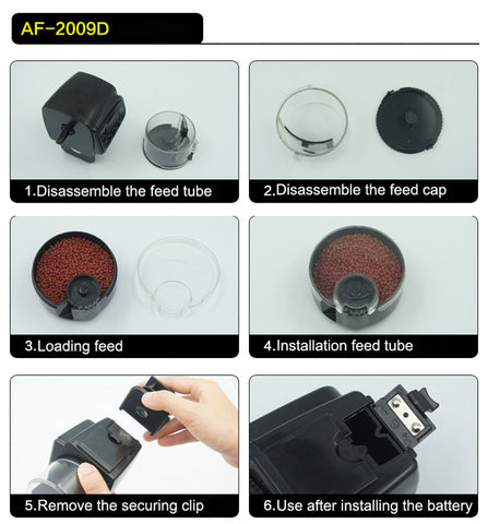 1xAquarium Auto Timer Dispenser Automatic Fish Food Feeder Pet Feeding Tank Pond