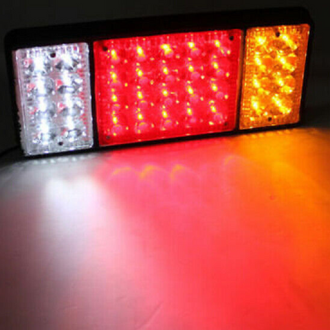 2x 36 LED Tail Lights Stop Indicator Reverse Lamp 12V Trailer Truck Ute Light