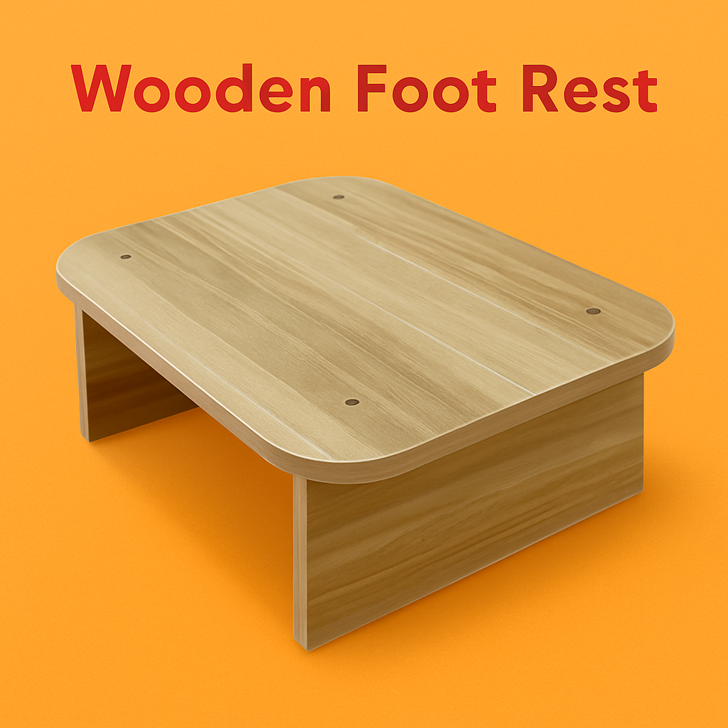 Wooden Non-Slip Desk Foot Rest Stool-NEW