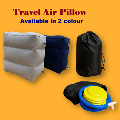 Inflatable Foot Rest Travel Air Pillow Cushion – For Home, Office, and Travel Use-NEW