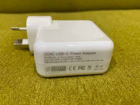 30W USB-C Power Adapter Charger Type-C for Apple Macbook Air Laptop AU
