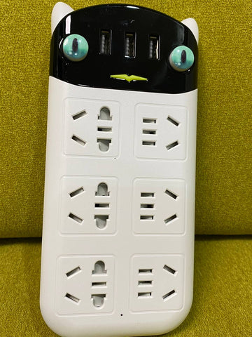 6 Way Outlets Board Socket Charger Ports Surge Protector USB Charging Power AU