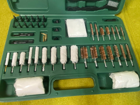 62PC Universal Gun Cleaning Tools Set Pistol Rifle Shotgun Firearm Cleaner Kit
