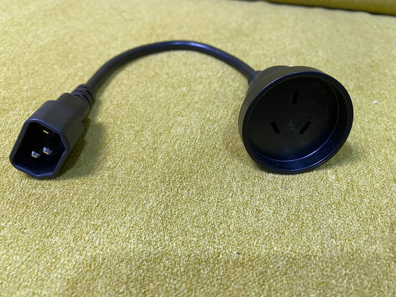 30cm IEC C14 to 3-pin Female Australia Power cable UPS to normal PC pl ...