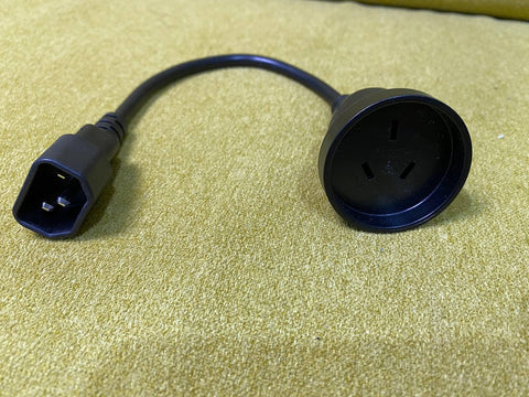 30cm IEC C14 to 3-pin Female Australia Power cable UPS to normal PC plug
