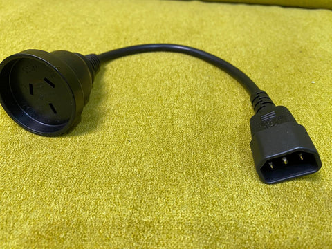 30cm IEC C14 to 3-pin Female Australia Power cable UPS to normal PC plug