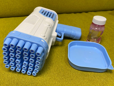 36 Holes Bubble Gun Toy Automatic Bazooka Soap Water Bubble Machine Gift AU