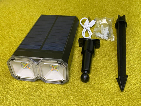 Solar Spot Lights RGB LED Garden Outdoor Pathway Lawn Fence Lamp Spotlight Light