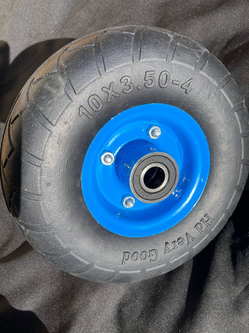 2 x 10" SOLID Hand Trolley Wheel Puncture Proof 3.50-4 Heavy Duty No Air 20mm