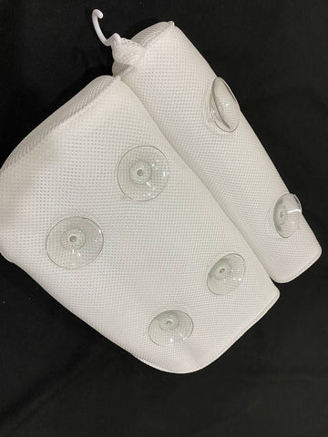3D Mesh Bath Pillow Breathable Bathtub Cushion Neck Back Support Suction Cup Spa