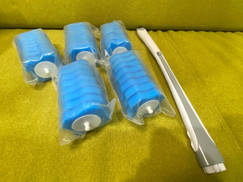 Disposable Toilet Brush Set Toilet System Cleaners with 40Pcs Refills