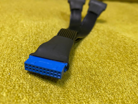 USB 3.0 19 pin/20Pin Extension Cable 1 to 2 Adapter Motherboard Splitter Cable