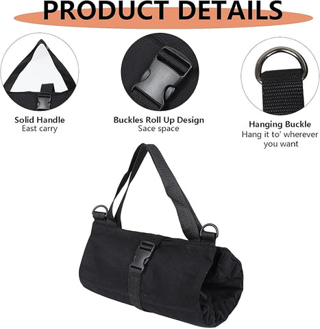 Tool Roll Up Bag Wrench Pouch Multi-Purpose Hanging Portable Organizer Storage