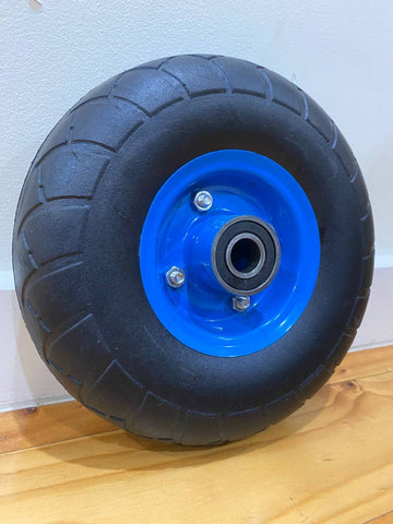 2 x 10" SOLID Hand Trolley Wheel Puncture Proof 3.50-4 Heavy Duty No Air 20mm